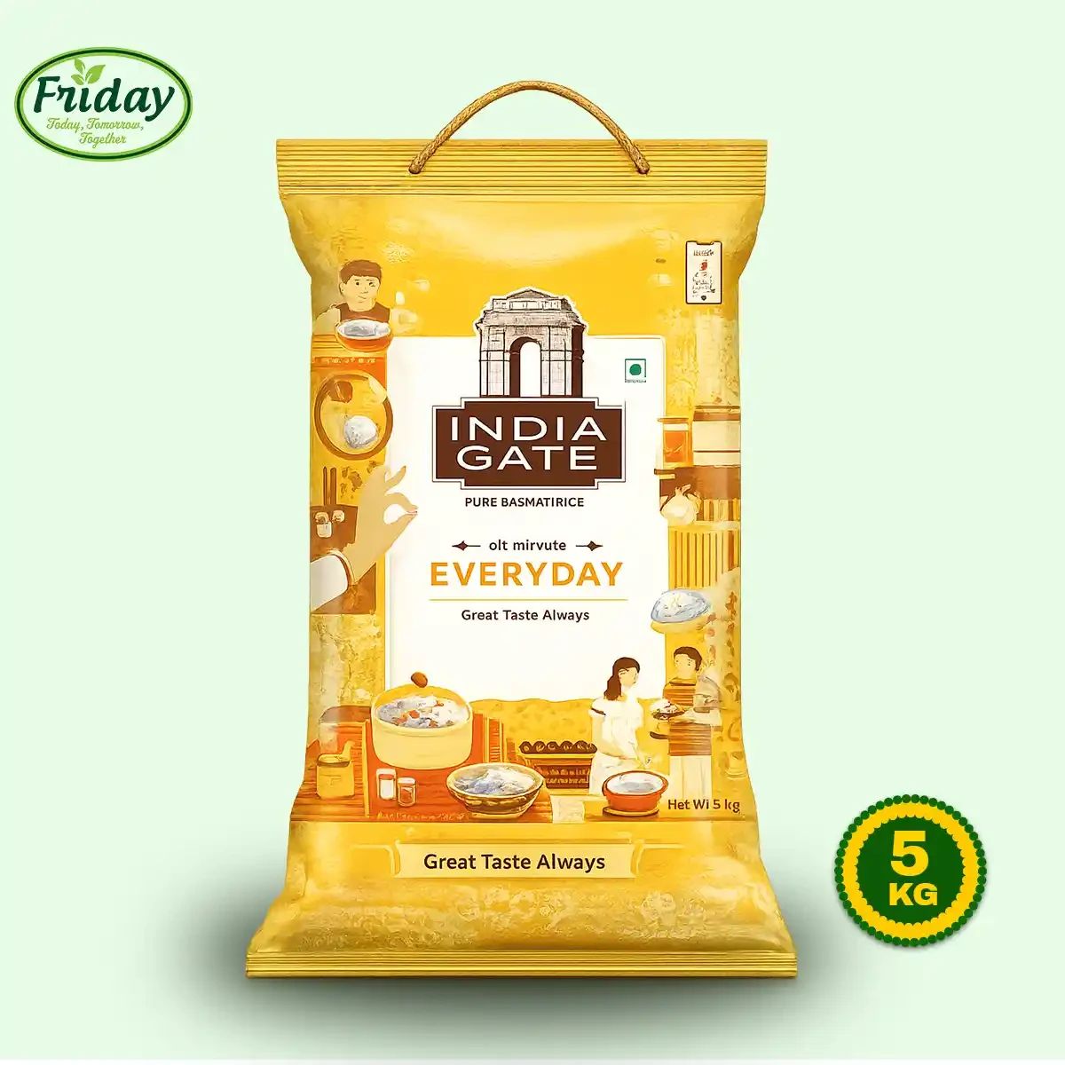 INDIA GATE EVERYDAY PREMIUM BASMATI RICE – 5KG